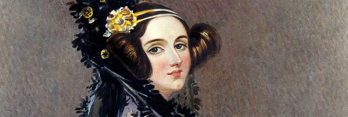 Pintura representando Ada Lovelace, a primeira pessoa a criar um algoritmo.